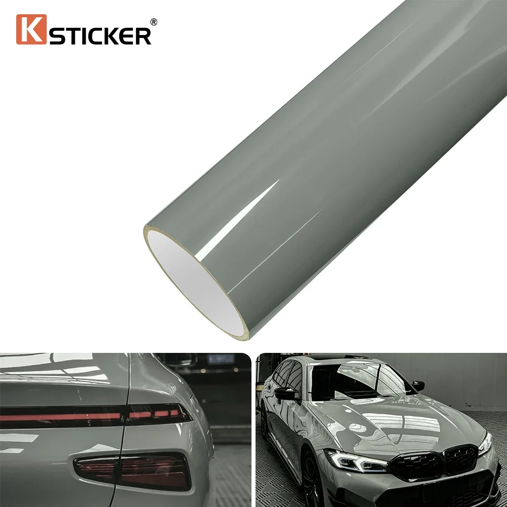

PET Crysral Brooklyn Grey Car Wrap Vinyl Film Vehicles UV Resistance Durable Auto Motorcycle Body Color Modified Accessoires