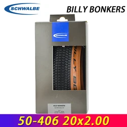 SCHWALBE Original BILLY BONKERS 20x2.00 Brown Sidewall Folding Tire for Dirt Jump MTB Bike BMX PumpTrack Bicycle Cycling Parts