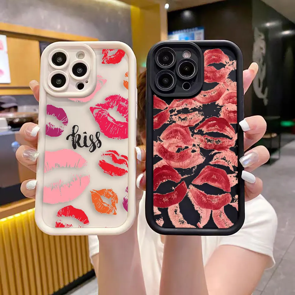 

Pretty Sexy Girls Red Lips Cover Phone Case For Oneplus 11 10R 8T NORD CE 2 3 4 LITE ACE 2 3 Google PIXEL 7 8 7A 8A 9 Case Funda