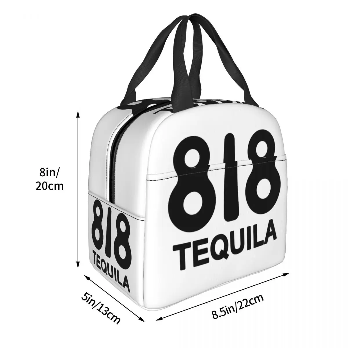 818 Merch 818 Tequila Logo Lunch Bags Insulated Bento Box Lunch Tote Leakproof Picnic Bags Thermal Bag for Woman Children Work