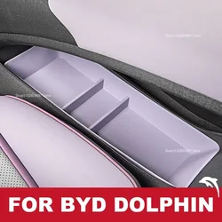 For BYD Dolphin 2023 2024 EV Center Console Organizer Containers Tray Dolphin Accessories Car Central Armrest Storage Box ABS