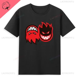 Spitfireer skateboard logo Fashion Street wear trend casual Harajuku summer men's and women's universal short-sleeved T-shirt