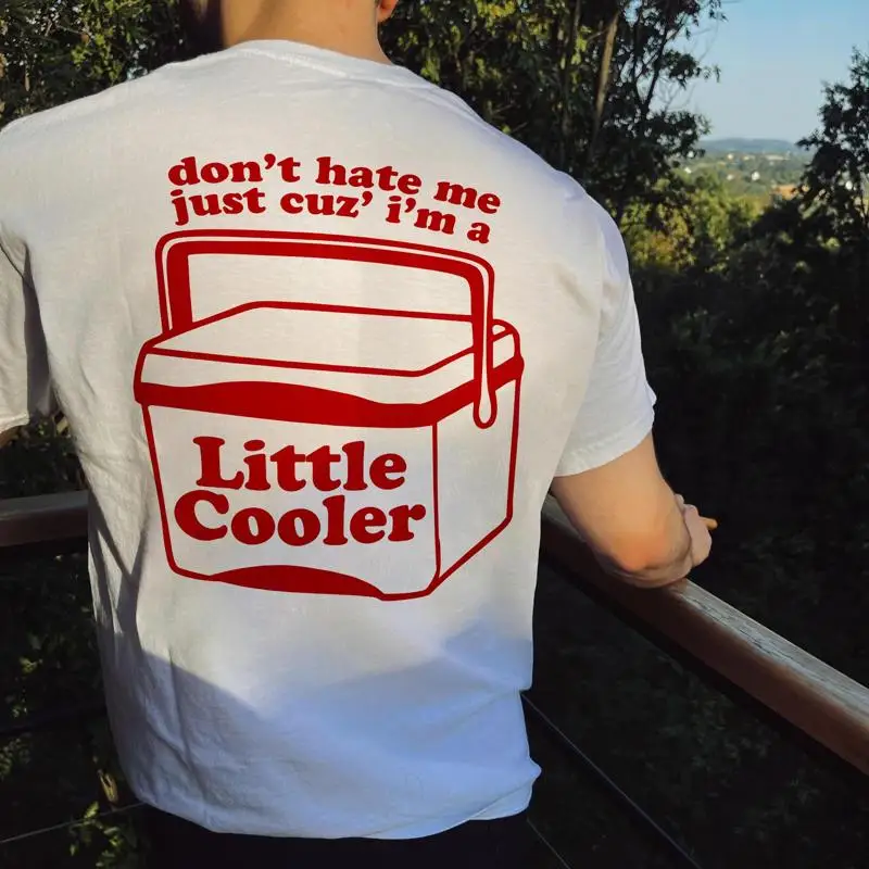 Retro Don T Hate Me Just Cuz I M A Little Cooler Camisa Refranes Divertidos Chistes de papá humorísticos Perfecto para los amantes de los construcciones y sarcasmo