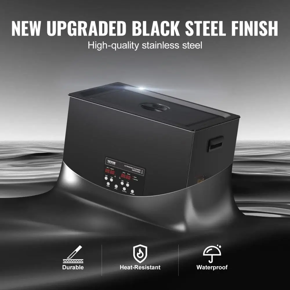 30L Ultrasonic Cleaner 600W Digital Cleaning Machine with Degassing and Gentle Mode 40kHz Industrial Ultrasonic Cleaning Device