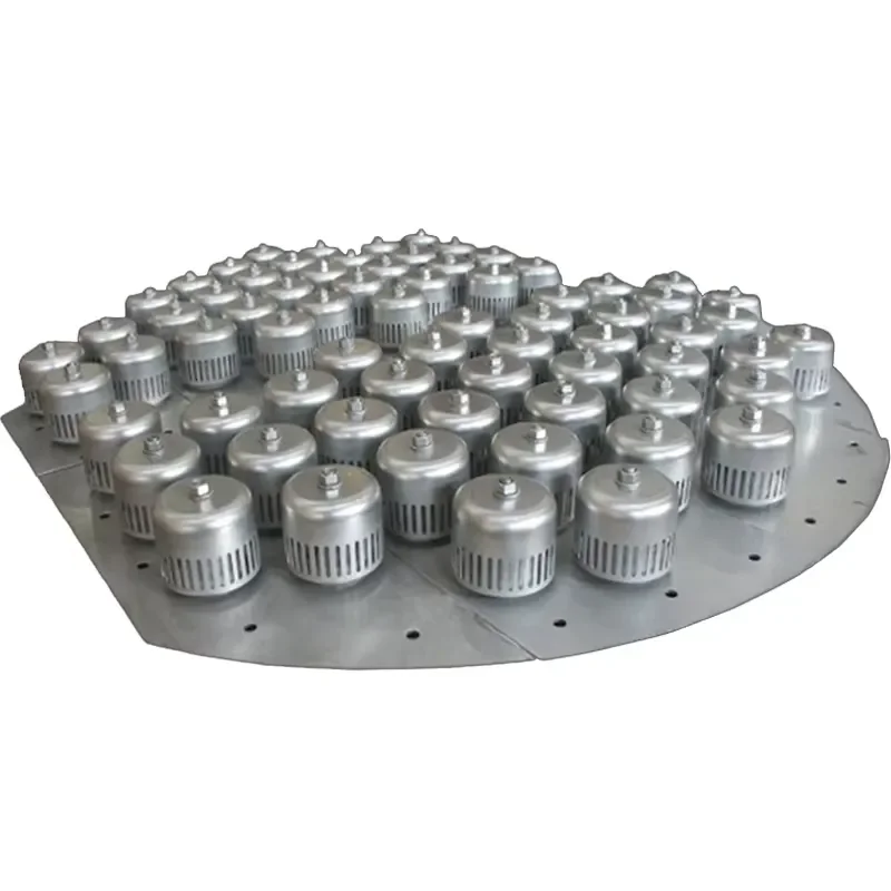 Stainless steel copper bubble cover tray for distillation tower