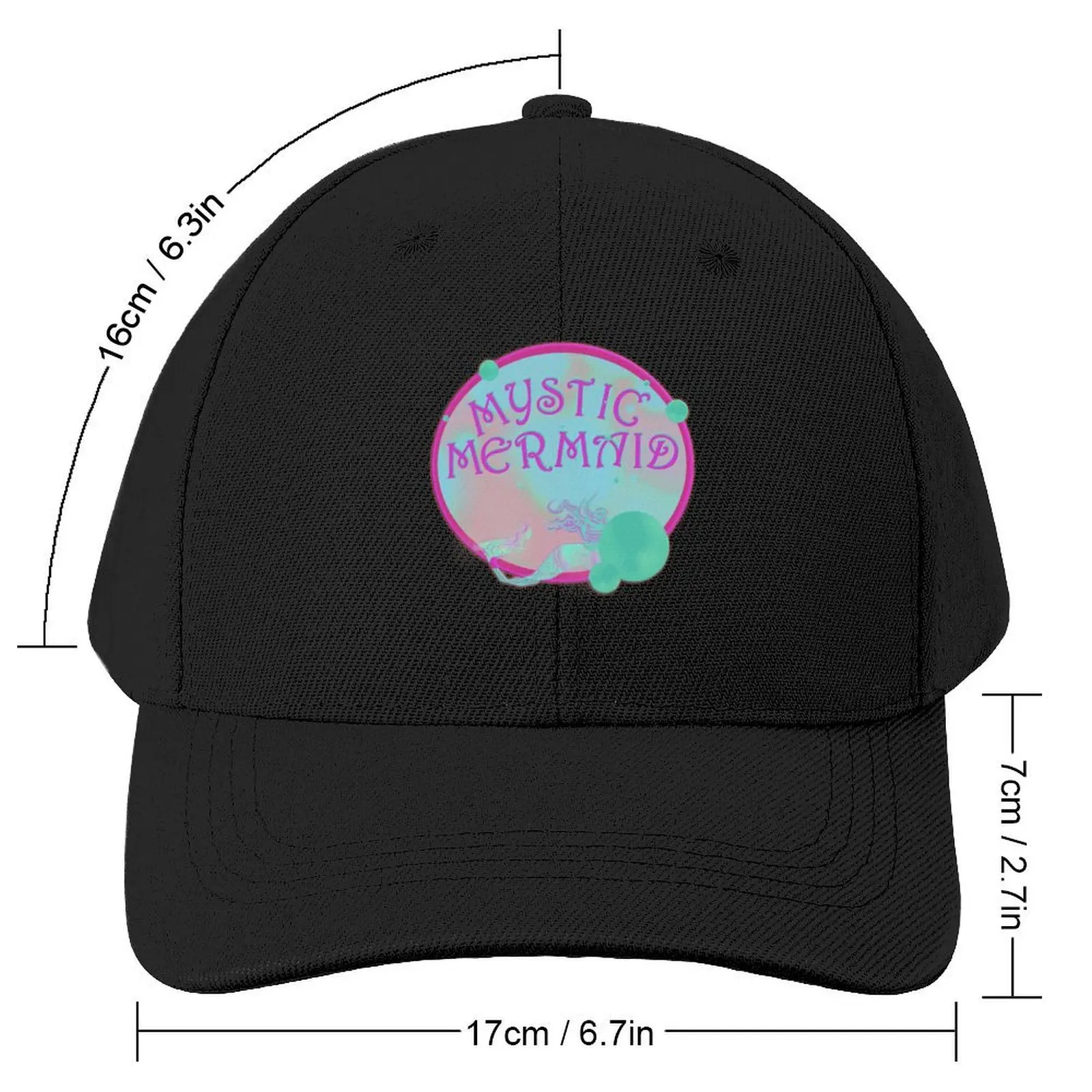 Mystic Mermaid - Magenta Baseball Cap funny hat Trucker Cap Caps Women Men's