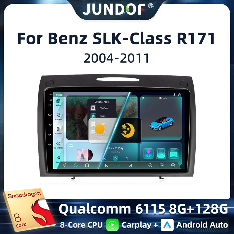 

Android 13 Carplay Car Radio For Mercedes Benz SLK class R171 SLK200 SLK280 SLK300 2004 - 2011 Navigation GPS Multimedia Player
