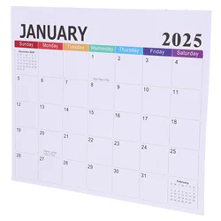 Fridge Magnetic Monthly Calendar Refrigerator Magnet Calendars 2025.1-2026.6 Calendar Paper Monthly Planner For Time Management