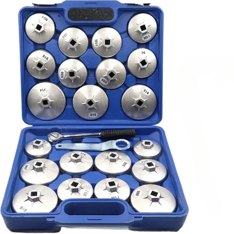 23 Pcs/Set Car Oil Filter Cap Removal Wrench Socket Set 1/2\