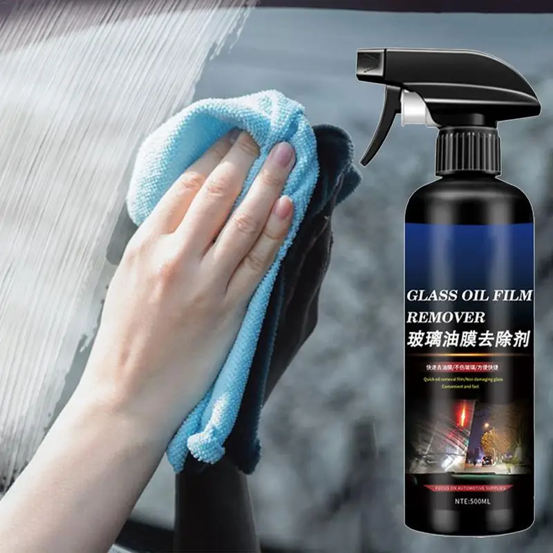 

500ml Glass Oil Film Remover Aivc Glass Polishing Compound Windshield Cleaner Car Glass Polishing Clear Window Auto Detailing