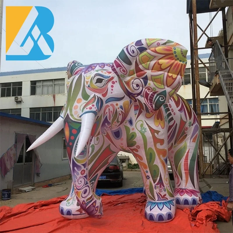 

Customized Party Decorative Giant Colorful Inflatable Elephant for Event Planners Toys