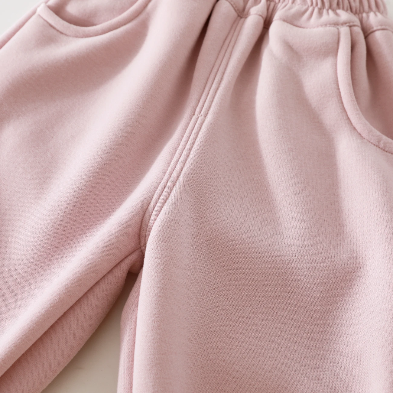 Baby Girl Spring and Autumn Jogger Sweatpants, Class a Infant Solid Color Loose Casual Pocket Versatile Outdoor Pants
