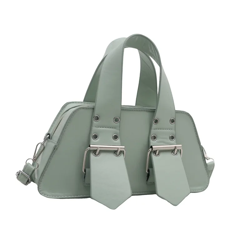 

Лето 2022, женская однотонная квадратная сумка, модная сумка через плечо с шипами, маленькая минималистичная сумка, шикарная повседневная сумка