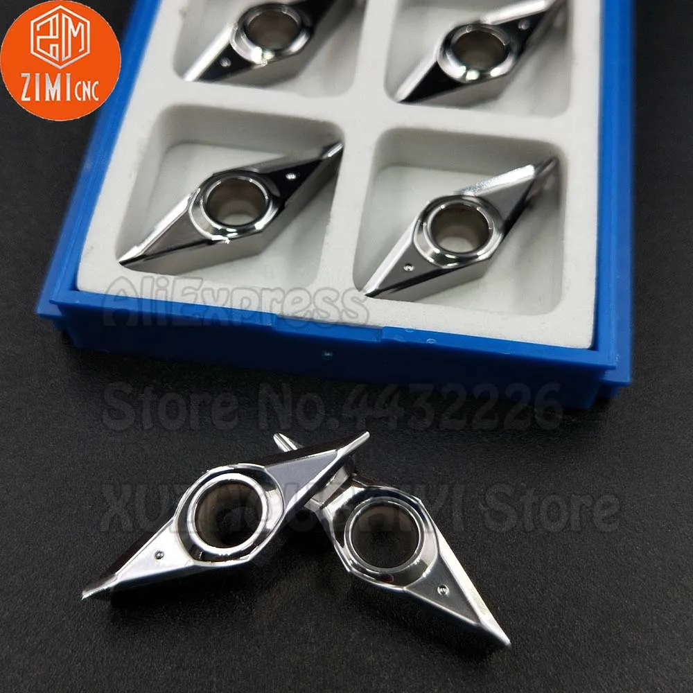 10pcs VCGT160404-MK VCGT160404 MK VCGT 160404 Carbide Inserts Turning Tools CNC Cutter Lathe Blade Special blade for woodworking