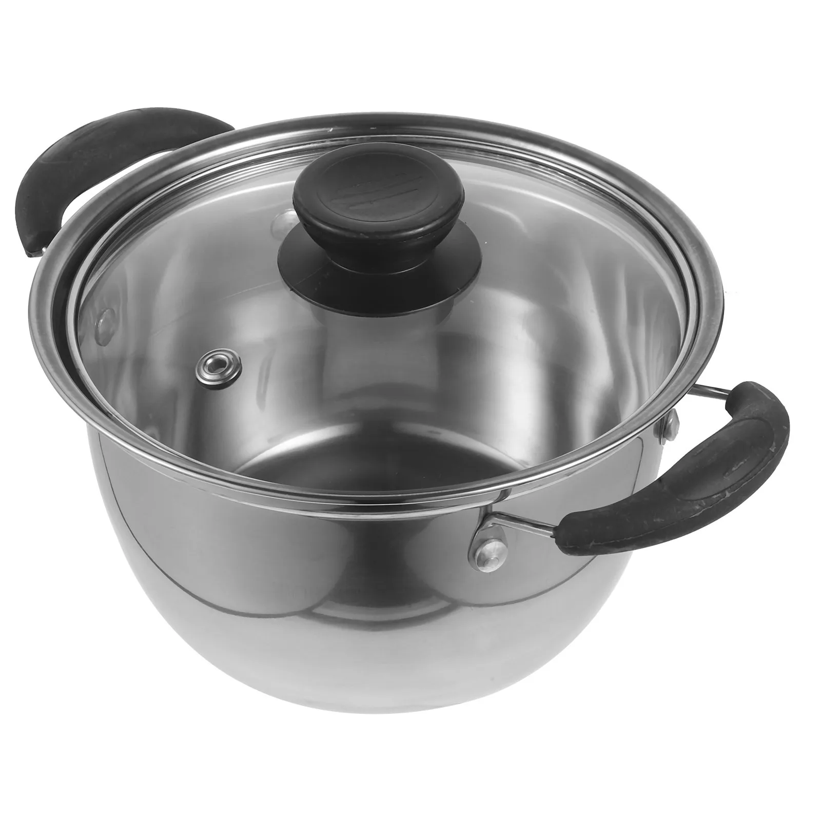 

Stainless Steel Soup Pot Large Capacity Non-Stick Anti-Overflow Double Handle Induction Gas Stove Compatible Kitchen