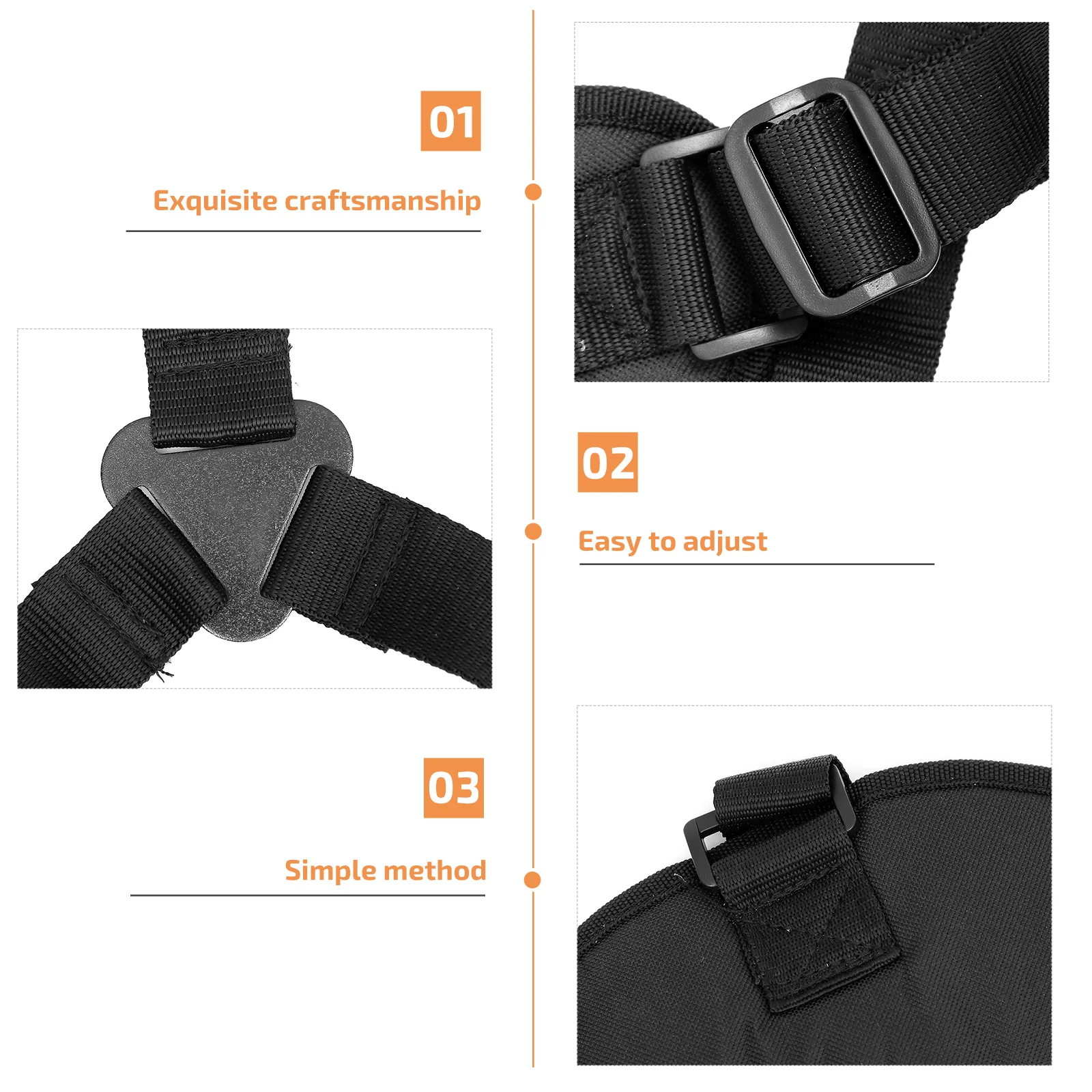 

Double Shoulder Padded Strap for Brush Grass Harness Belt Lawnmower Pruner Cloth Accessories Stainless Steel Durable
