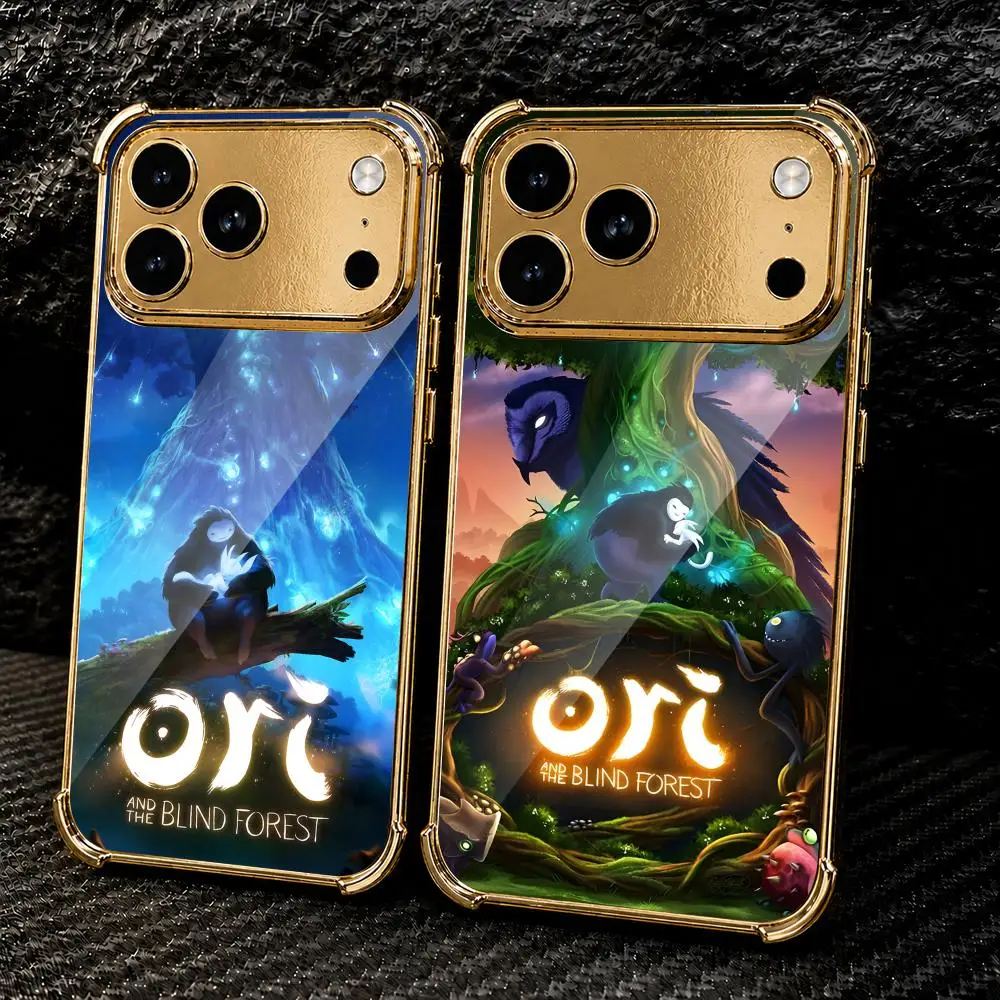 O-Ori And The Blind Forest Phone Case For IPhone 18 17 16 15 14 13 12 Pro Max Plus Electroplated Metal Frame Airbag Corner Cover