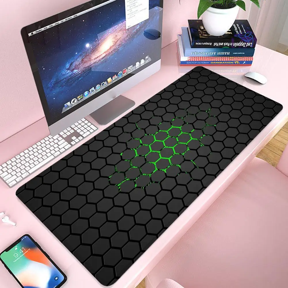 

Сотовый коврик для мыши, игровой коврик для мыши 900 × 400, геймерский коврик для мыши Xxl, офисные аксессуары, длинный коврик для клавиатуры, коврик для компьютерного стола