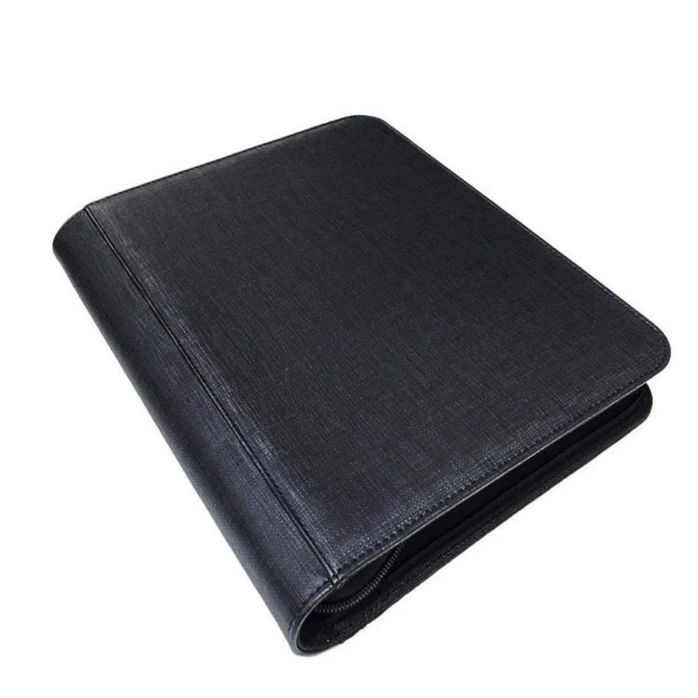 PU Toploader Binder 4 Pocket Double Sided Pockets Cards Colletction Album Waterproof Dustproof Game Card Album For Trading Cards