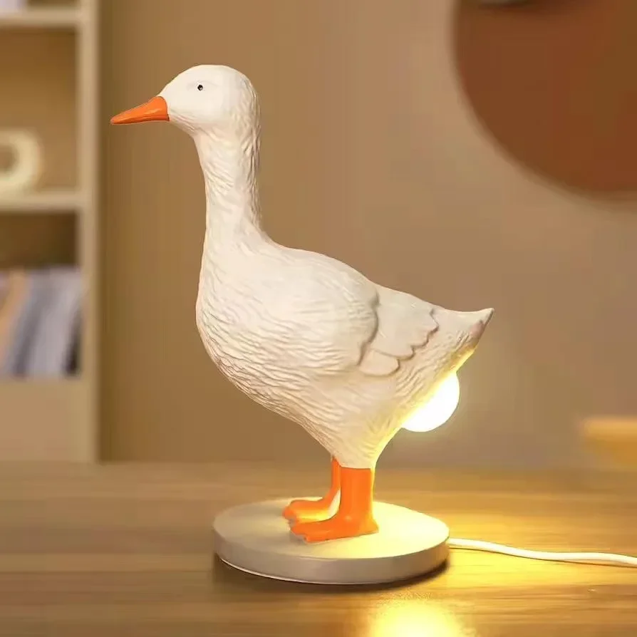 New Easter Duckling Lamp Resin Craft Decorative Egg Shape Lighting Festive Atmosphere Duck Carving Glowing Home Miniatures