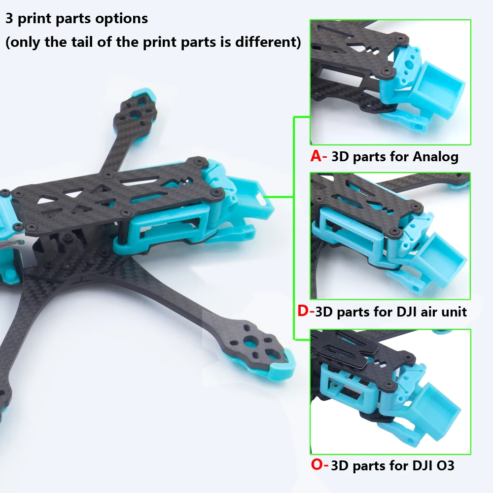 Mark5 HD 225mm Zestaw ramek FPV z włókna węglowego 5 cali do analogowego cyfrowego quadkoptera RC FPV Racing Drone BN220 GPS DIY części