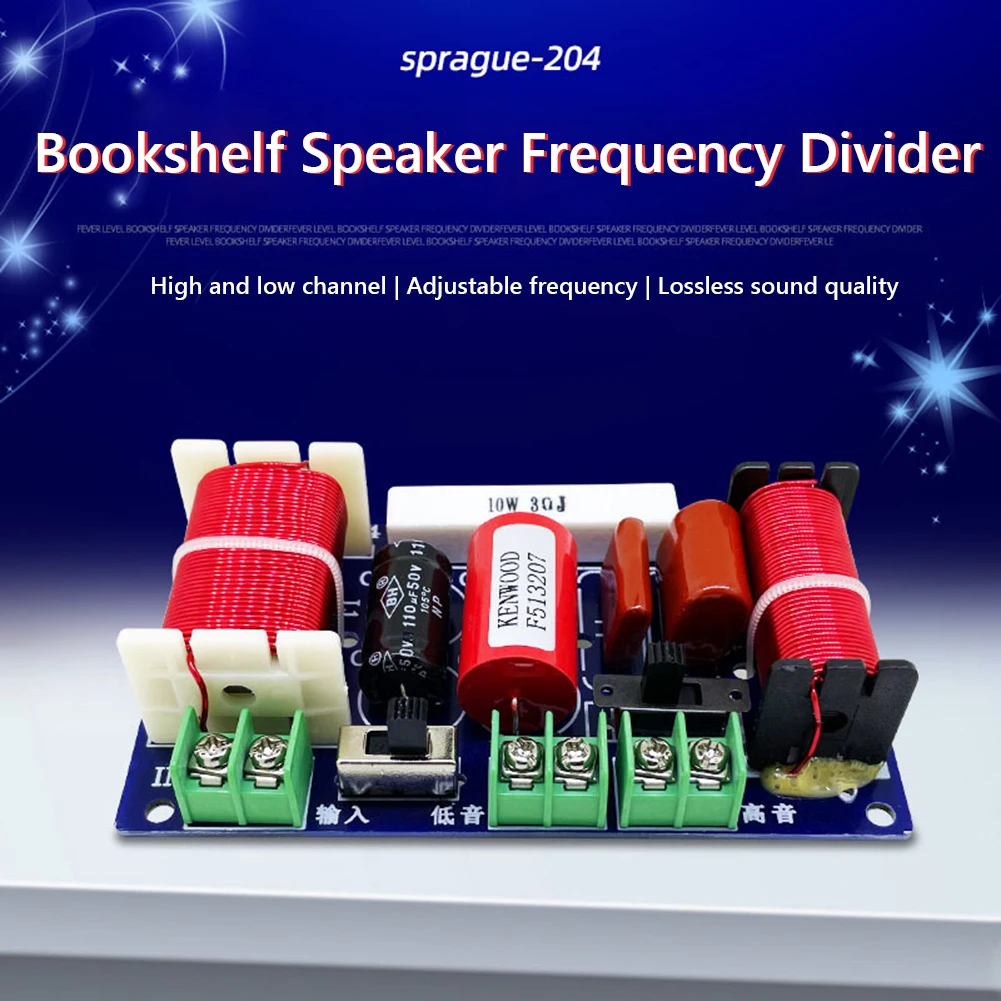 2-Way Speaker Audio Frequency Divider 2500-3000Hz 250W HiFi Crossover Filter Module Home Theater Audio Modification