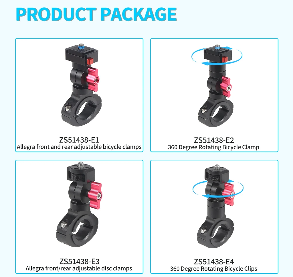 Motorrad Fahrrad Lenker Quick Release Clamp Halterung für GoPro 13 12 11 OSMO 360 Action 5Pro Insta360 GO 3S Stand Licht Halter – Detail 15