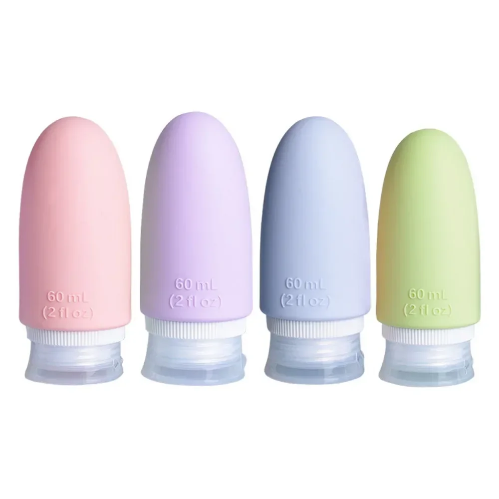 

60/90ml Portable Silicone Travel Bottle Liquid Refillable Lotion Bottle Leakproof Shampoo Container Squeeze Tube Empty Bottle