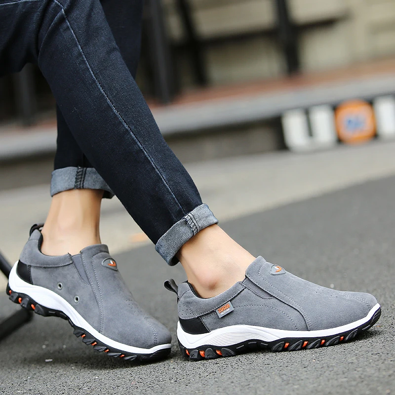 

Men's Walking Shoes Slip-On Comfortable Anti-slip Sneakers Footwear Breathable Big Size 39-48 mens shoes casual