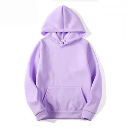 Autumn and winter plush and thick men's sports hoodie plus size loose solid color hooded jacket