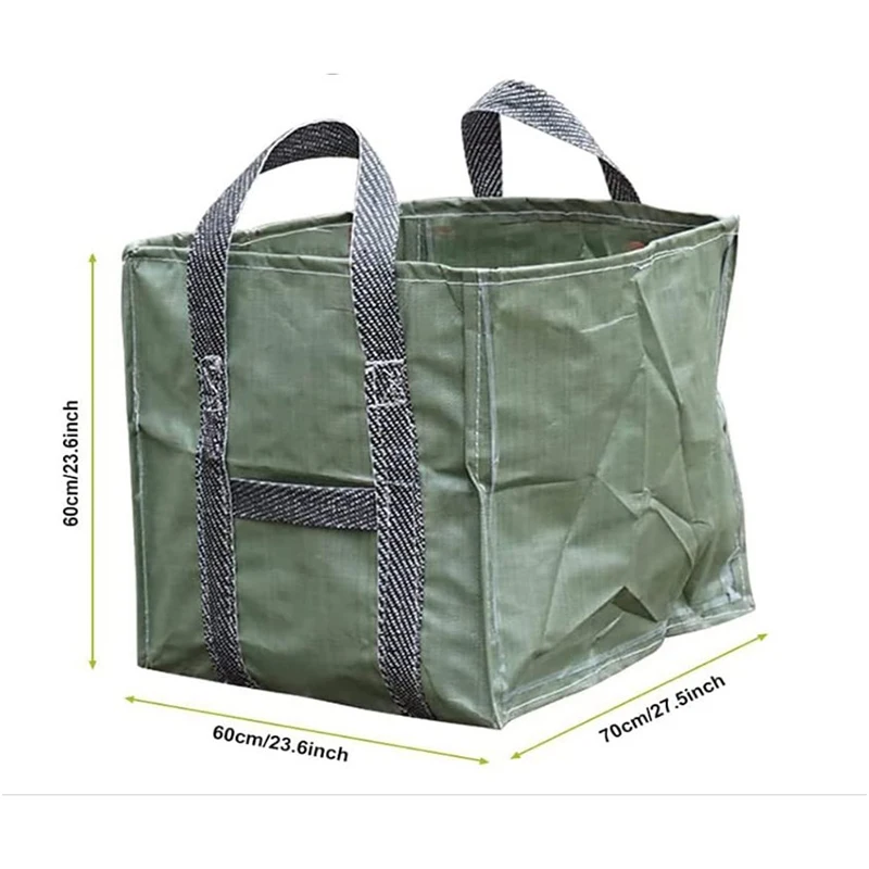 Moisture-Proof Garden Storage Bag Large Capacity PP Garden Garbage Bag Collection Fallen Leaves Basket Foldable Lawn Organizer