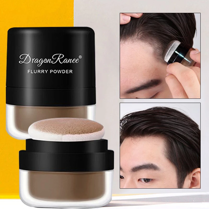 3 warna bubuk Hairline Shadow instan coklat akar penutup rambut Mengisi rambut Concealer rambut halus bubuk tidak mencuci kontrol minyak