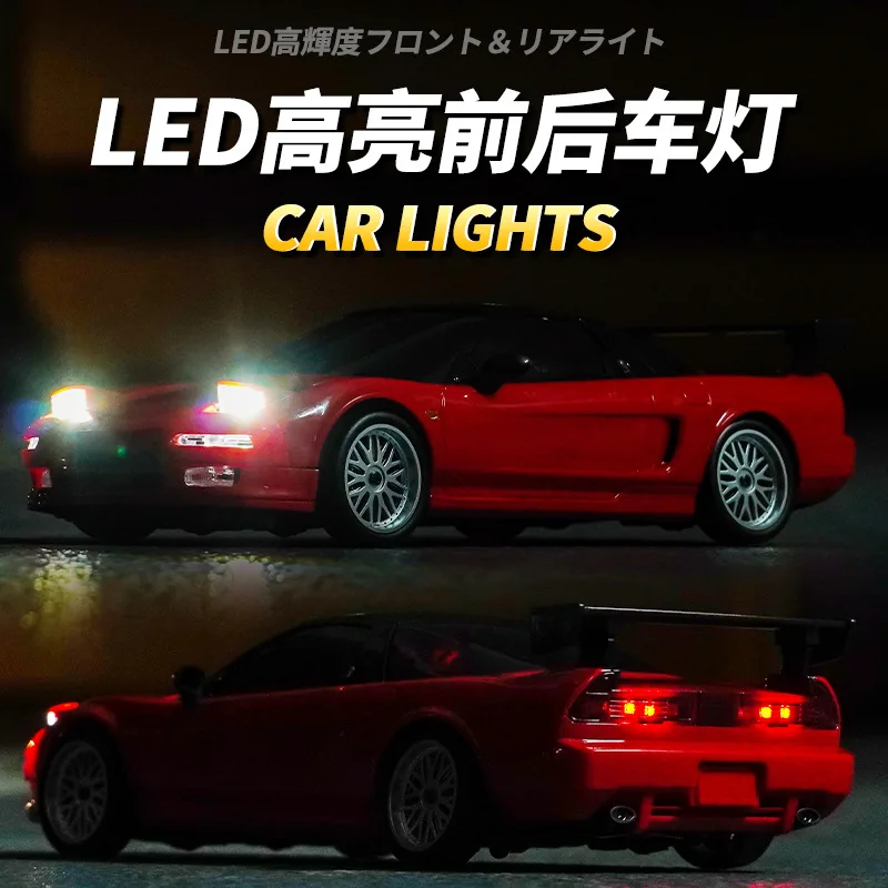 Landa 1:18 2.4g Nsx Drift afstandsbediening auto (gyroscoopversie) met flip-licht afstandsbediening speelgoedmodel Ld1803 kindercadeau