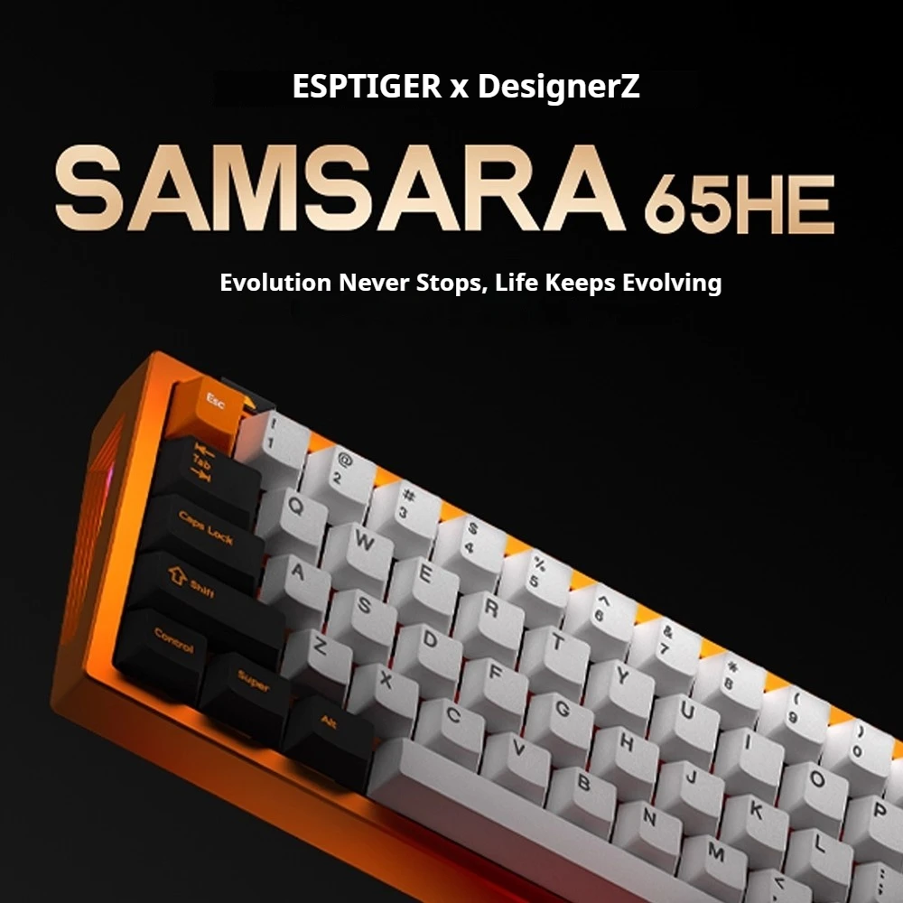 ESPTIGER x DesignerZ SAMSARA65 Magnetic Keyboard All Aluminum Esports Gaming Keyboard Native RT PC Desktop Laptop Accessories
