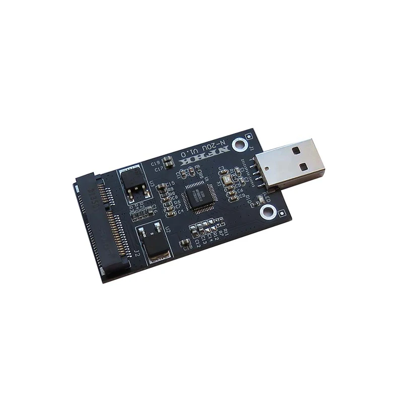 1pcs Mini  USB 2.0 To MSATA SSD Adapter Card MSATA SSD To USB 2.0 Adapter Card