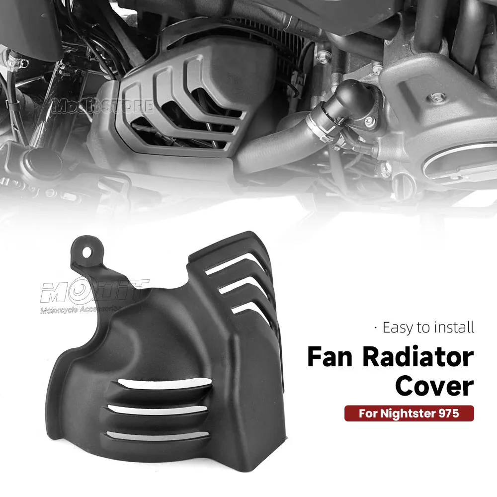 

Motorcycle Fan Radiator Cover Fairing Hot Cooling Air Deflector Spoiler Guard For Harley Nightster 975 RH975 S 2022 2023 2024