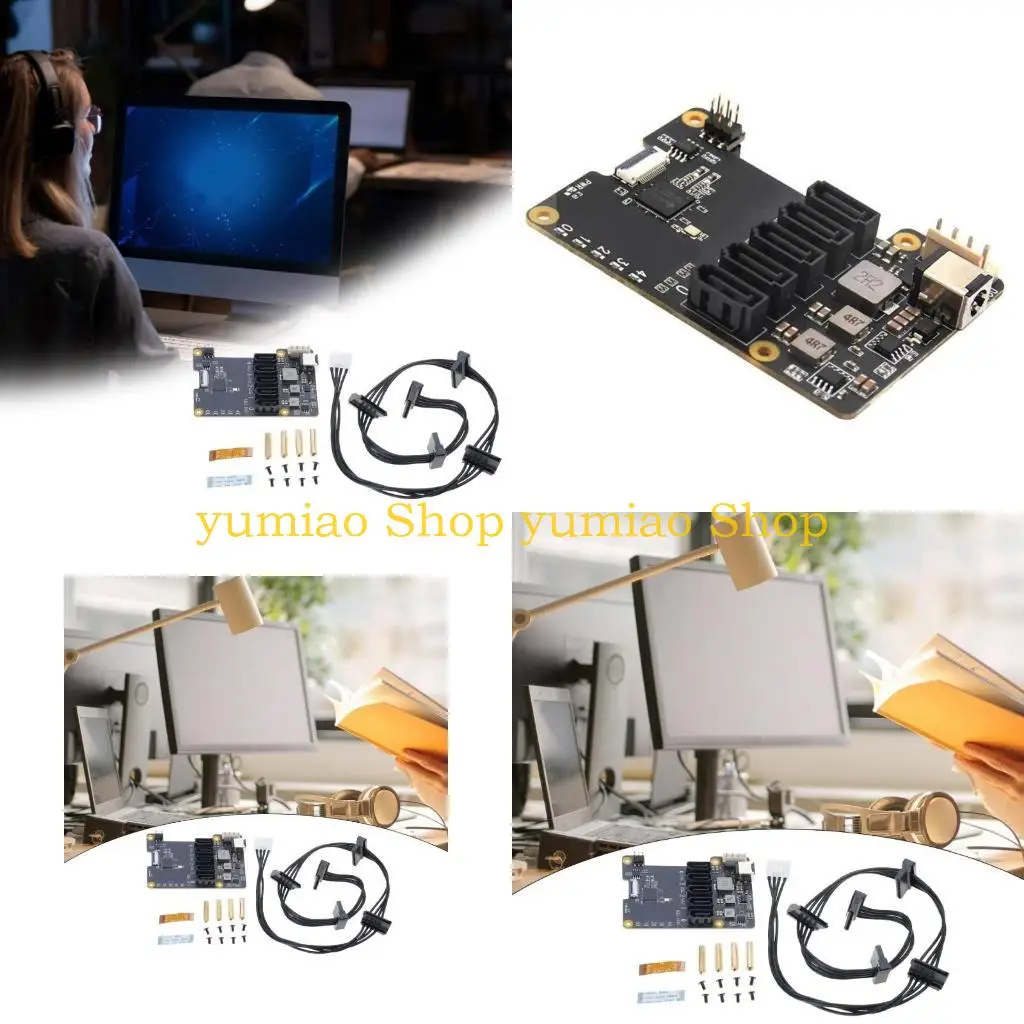 

587B X1009 5 Port Expansion Board Enhances For RPi 5 5B Setups Multiple Port Adapter Board Up To 5Gbps Speed