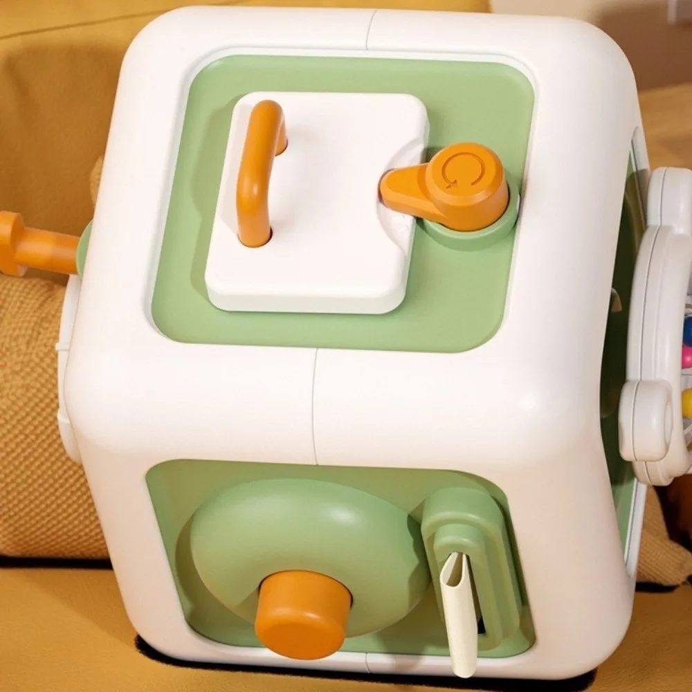 Interruttori del cassetto del cubo di attività per l'educazione precoce del motore fine Cubo del cassetto delle abilità di pratica sensoriale in plastica educativa Montessori