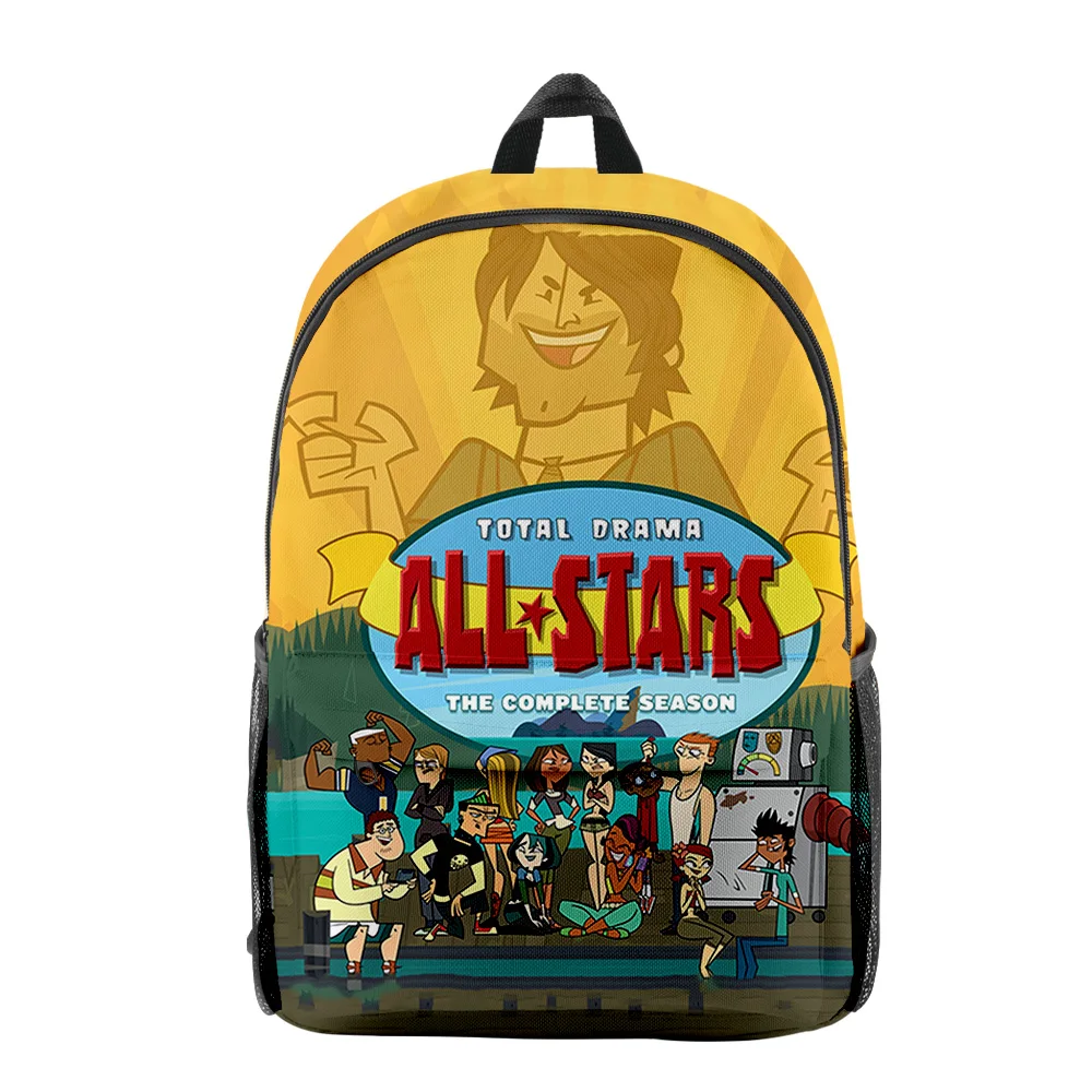 Classic Novelty Total Drama pupil Bookbag Notebook Backpacks 3D Print Oxford Waterproof Boys/Girls Fashion Travel Backpacks