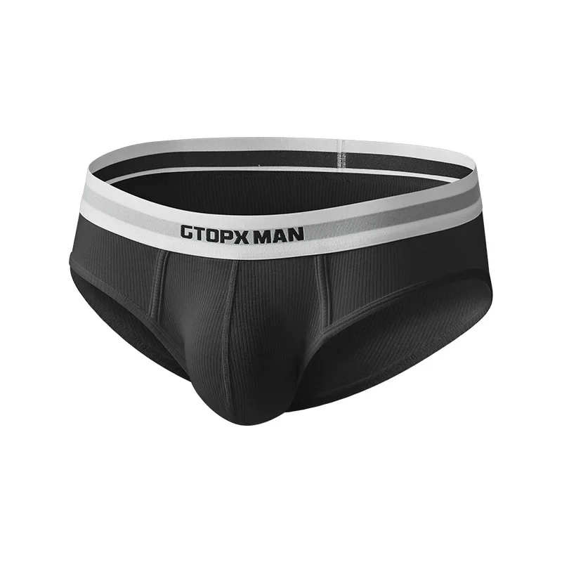 3 paczki letnia jednowarstwowa bielizna męska figi z niskim stanem dla mężczyzn elastyczne majtki Comfort Fit Ropa Interior Hombre