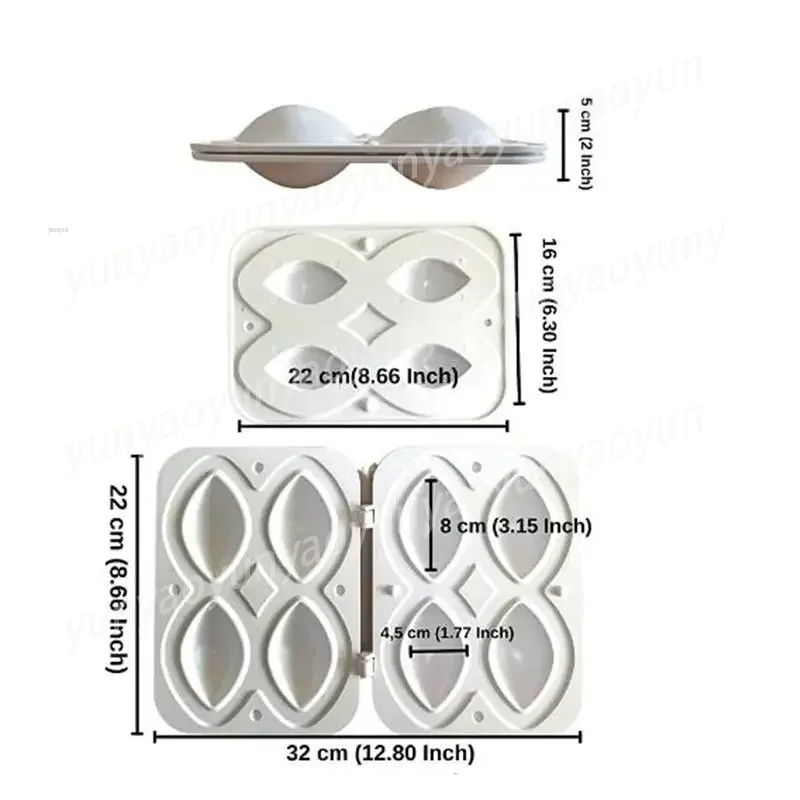 4Grids Meatball Maker Manual Meatloaf Mold Maker Kitchen Tools Stuffed Meatball Kibbeh Maker