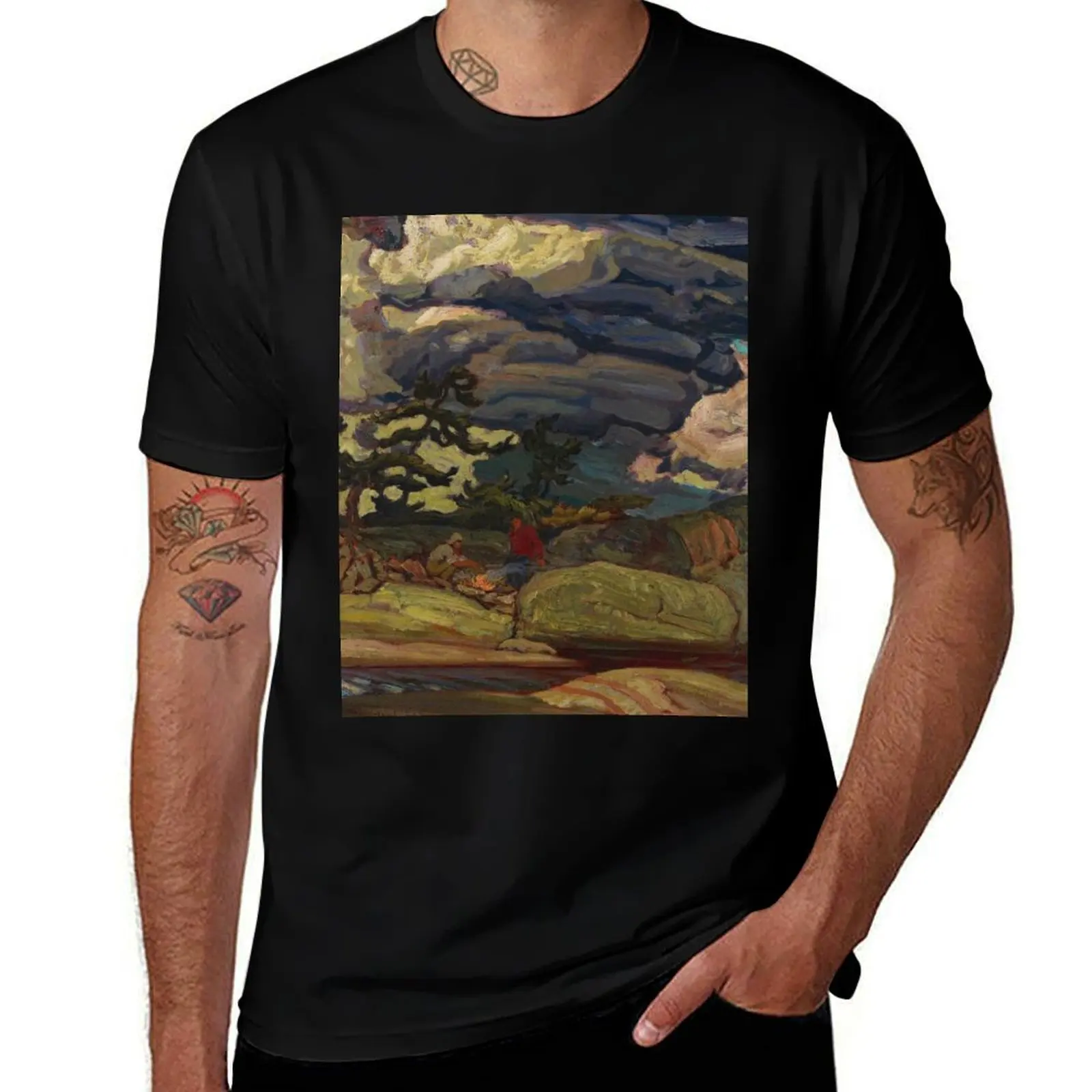 James Edward Hervey Macdonald - The Elements1916 T-Shirt man t shirts high quality luxury brand T-Shirt