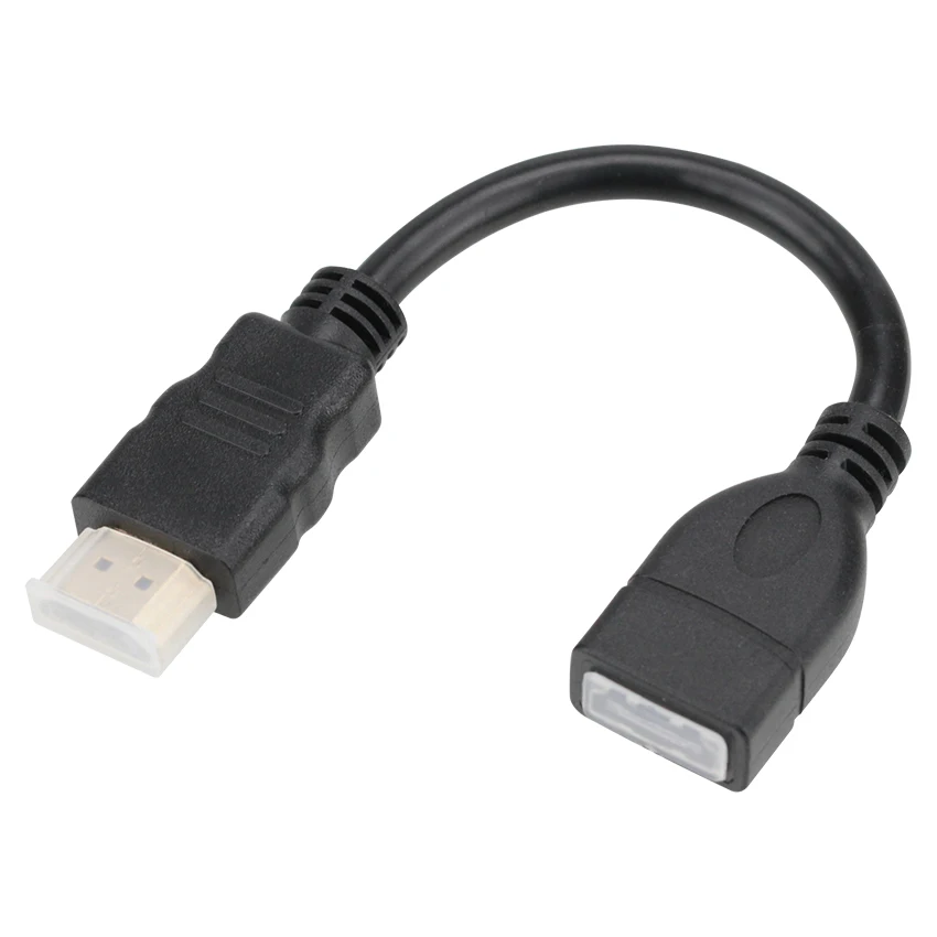 

Wholesale Short 16.8cm HDMI-compatible Male to Female Converter Adapter Cable Cord 1080P Adaptor 50pcs/Lot