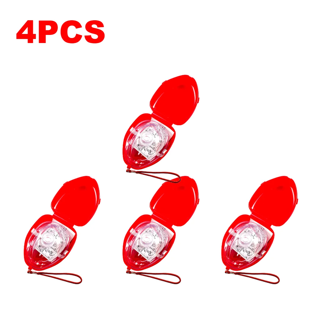 1-10PCS Ehbo CPR Ademhalingsmasker One-Way Kunstmatige Ademhaling Ademhalingsautomaat Maskers Outdoor Camping Emergency redder vraagt