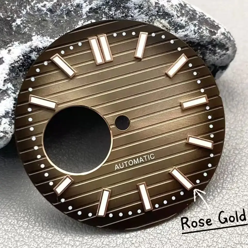 Циферблат NH38, 30,5 мм, зеленые светящиеся стрелки, циферблат для механизма NH38, аксессуары для часов Nautilus, инструменты для ремонта часов