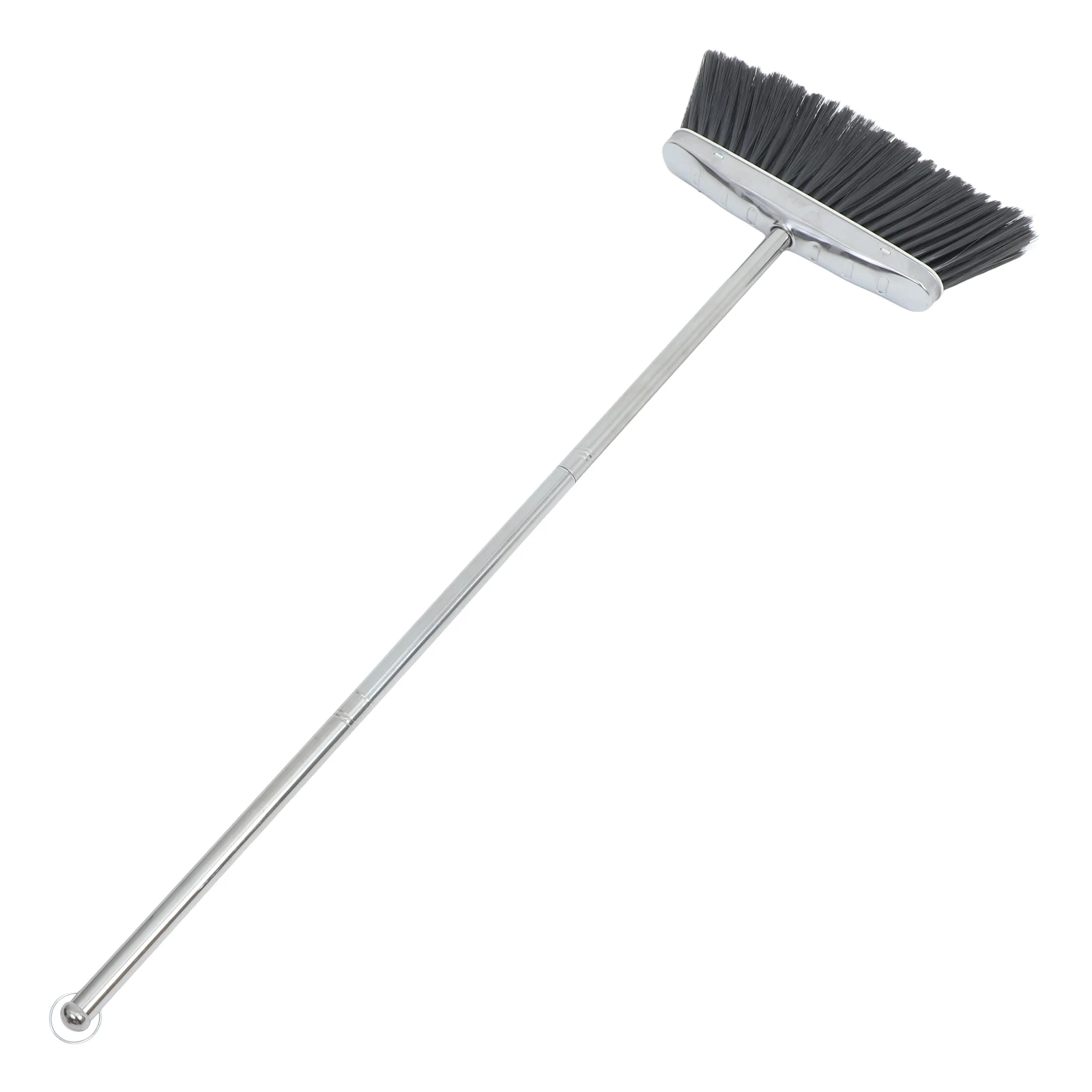 

Stainless Steel Broom Heavy Duty Durable Cleaning Tool Ergonomic Handle Strong Bristles Resistant to Deformation for Household