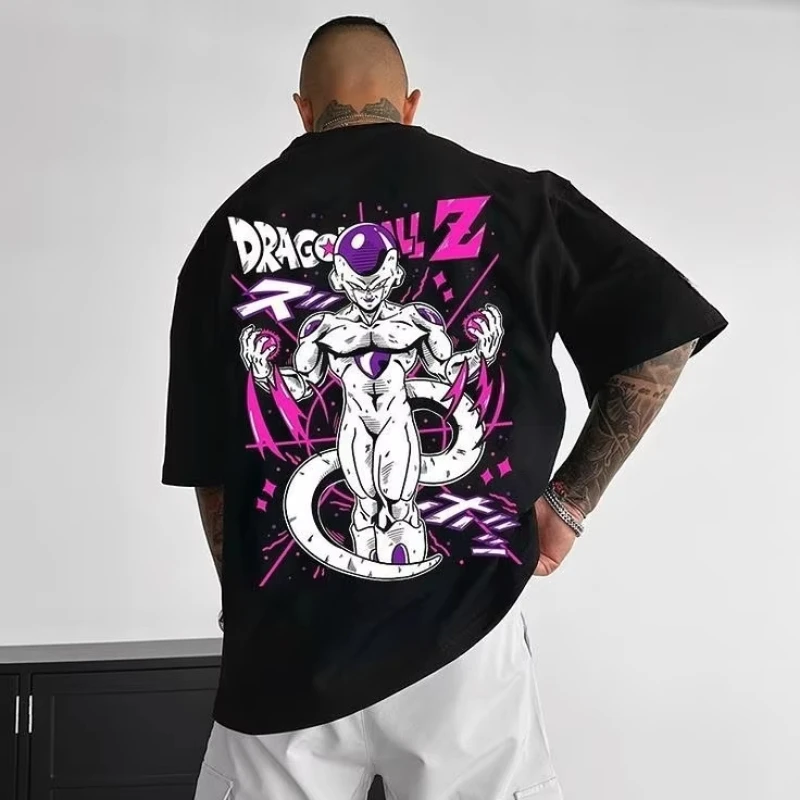 

Удобная повседневная уличная футболка Y2K, новинка 2025 года, футболка Dragon Ball Wukong из чистого хлопка, одежда для взрослых и детей с короткими рукавами
