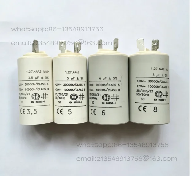 1 price MKP motor starting capacitor AV1.27.4AA2 3.5uF/5uF/6uF/8uF inverter fan special capacitor