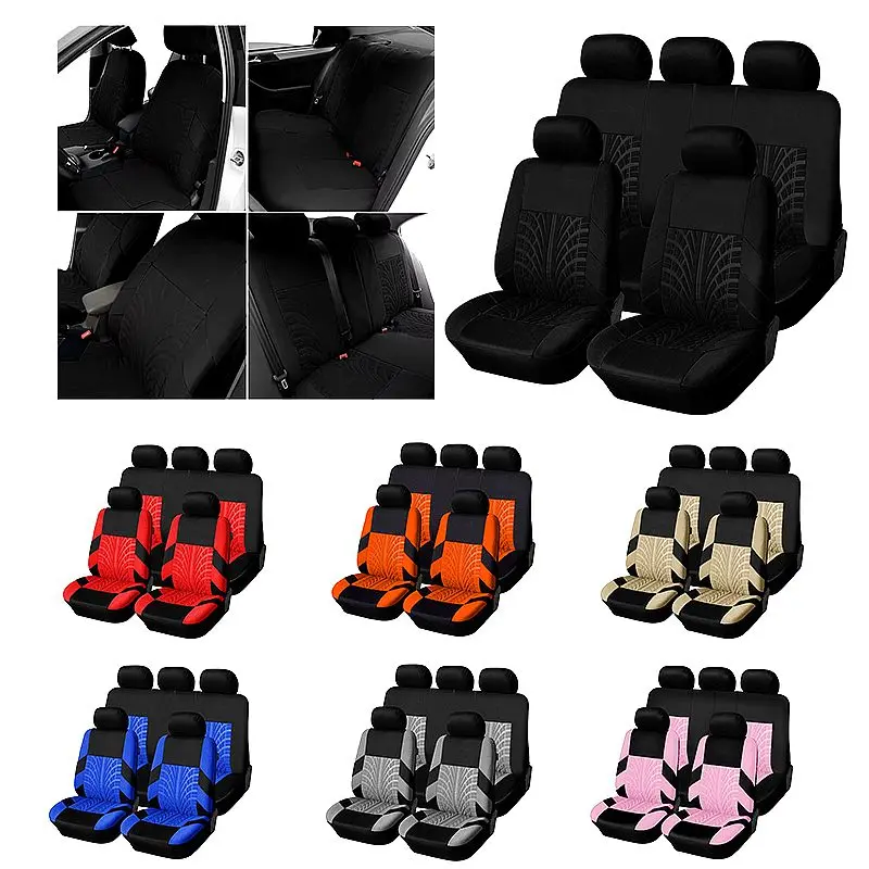 Brand Embroidery Car Seat Covers Set Car Organizer Universal