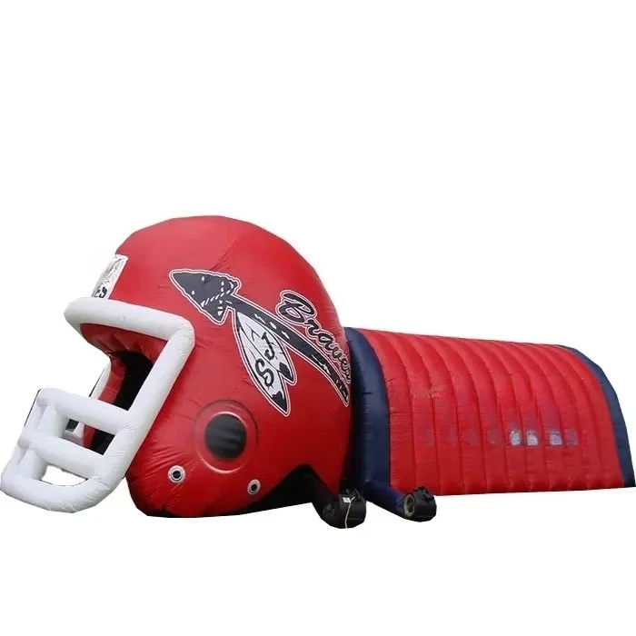 Customized Inflatable Football Sports Tunnel Outdoor Event Inflatable Mascot Tunnel USA Hot Sale Helmet Inflatable Tunnel